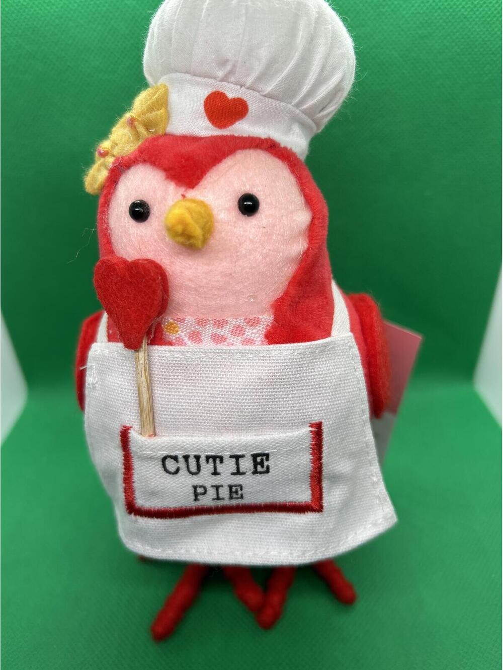 Spritz Cutie Pie Plush Bird with Chef Hat and Apron -box4